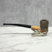 Corn Cob Elf Cobbit Bent Fishtail Pipe - Black