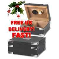 Enterprise Ironside - Ebony Humidor - 50 Cigar Capacity