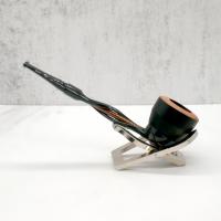 Falcon Shillelagh Copper Twisted Black Bowl Fishtail Pipe (FAL502)