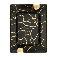 ST Dupont Cigar Ashtray - Fender - Black & Gold