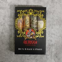 Gurkha 3 + 1 Robusto Cigar Selection - Pack of 4