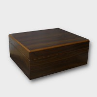 SLIGHT SECONDS Belfast Walnut Veneer Humidor - 75 Capacity