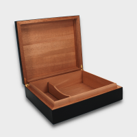 Cuban Flag Matte Finish Humidor - 20 Capacity
