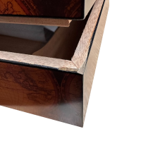 SLIGHT SECONDS - Old World Antique Map Humidor - 25 Capacity