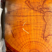 SLIGHT SECONDS - Capri Old World Antique Map Humidor - 75 -100 Capacity