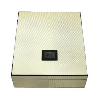 Carbon Fibre Design Humidor with Digital Hygrometer - 20 Cigar Capacity - UNBOXED