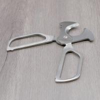 J Cure London Chrome Cigar Scissor Cutter (End of Line)