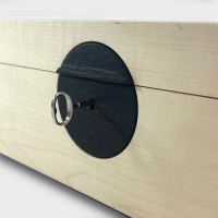 Jonathon Vaiksaar Artemis Medium Humidor - Bleached Sycamore - 120 Cigar Capacity