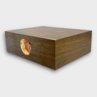 Jonathon Vaiksaar Artemis Small Regular Humidor - Smoked Oak - 70 Cigar Capacity