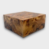 Jonathon Vaiksaar Natural Small Square Humidor - Burr Elm - 40 Cigar Capacity