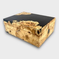Jonathon Vaiksaar River Large Humidor - Horse Chestnut - 180 Cigar Capacity