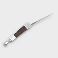 Passatore Pipe Knife Tool with Tamper & Prod - Matt Chrome & Wood