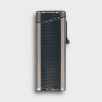 Eurojet Jet Lighter with Punch Cut and Rest - Gunmetal & Black