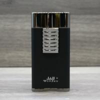 Winjet Wide Flat Flame with Punch - Black & Gunmetal - End of Line