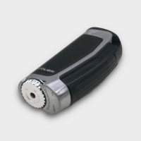 Colibri E3 Triple Jet Flame Lighter - Black & Chrome