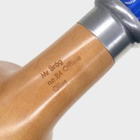 Mr Brog Olive Offline 84 Fishtail 9mm Filter Pipe (MB7232)