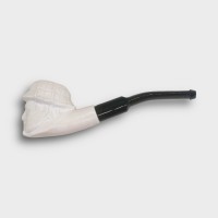 Meerschaum Mini Sherlock Bent Fishtail Pipe (MEER68)
