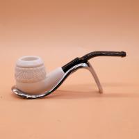 Meerschaum Small Topkapi Bent Fishtail Pipe (MEER75)