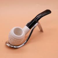 Meerschaum Small Topkapi Bent Fishtail Pipe (MEER75)