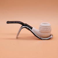 Meerschaum Small Topkapi Bent Fishtail Pipe (MEER75)