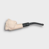 Meerschaum Mini Grim Reaper Bent Fishtail Pipe (MEER80)