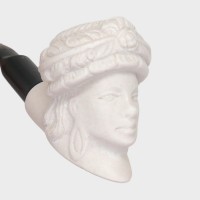 Meerschaum Small Victorian Lady Bent Fishtail Pipe (MEER83)