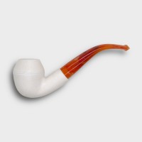 Meerschaum Standard Bulldog Smooth Fishtail Pipe (MEER84)