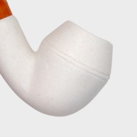 Meerschaum Standard Bulldog Smooth Fishtail Pipe (MEER84)