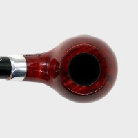 Molina Longus Terracotta Bent 9mm Filter Fishtail Churchwarden Pipe (ML55)