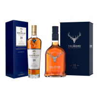 SPECIAL OFFER BUNDLE DEAL - Macallan 18 Year Old 2023 Double Cask & Dalmore 18 Year Old 2022 Release