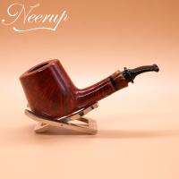 P Jeppesen IDA Handmade gr 3 Smooth Bent 9mm Filter Fishtail Pipe (NEER18)