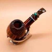 P Jeppesen IDA Handmade gr 3 Smooth Bent 9mm Filter Fishtail Pipe (NEER265)