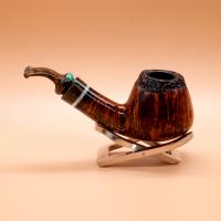 P Jeppesen IDA Handmade gr 3 Smooth Bent 9mm Filter Fishtail Pipe (NEER265)