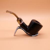 P Jeppesen IDA Handmade gr 3 Bent 9mm Filter Fishtail Pipe (NEER361)