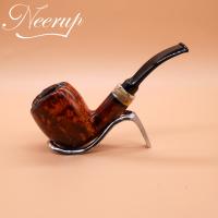 P Jeppesen IDA Handmade gr 3 Smooth Bent 9mm Filter Fishtail Pipe (NEER362)