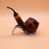 P Jeppesen IDA Handmade gr 3 Bent 9mm Filter Fishtail Pipe (NEER364)
