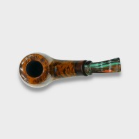 P Jeppesen IDA Handmade gr 3 Smooth Bent 9mm Filter Fishtail Pipe (NEER424)