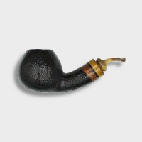 P Jeppesen IDA Handmade gr 3 Rusticated Bent 9mm Filter Fishtail Pipe (NEER435)