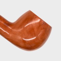 Orlik 3/4 OZ Orange Briar Straight Metal Filter Fishtail Pipe (OR128)