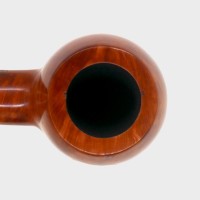 Orlik 3/4 OZ Orange Briar Straight Metal Filter Fishtail Pipe (OR128)