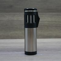 Volcan-Fire Trifecta Triple Jet Flame Cigar Lighter - Silver - End of Line