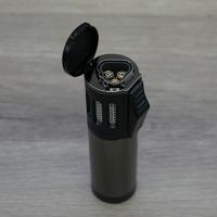 Volcan-Fire Trifecta Triple Jet Flame Cigar Lighter - Gunmetal - End of Line