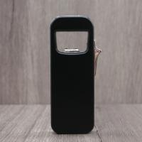 Atomic Soft Flame Lighter & Bottle Opener - Black & Chrome