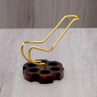 Mr Brog Wooden F1 Gun Pipe Stand - Dark Wood