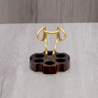 Mr Brog Wooden F1 Gun Pipe Stand - Dark Wood