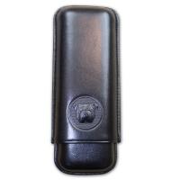 Dunhill Bulldog Cigar Case Corona Extra - Black - Fits 2 Cigars