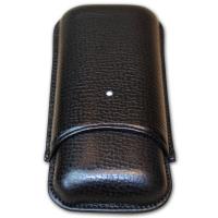Dunhill White Spot Cigar Case Robusto - Black - Fits 2 Cigars