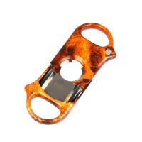 Palio Cigar Cutter - Burl Wood Clear Coat - Up To 60 Ring Gauge