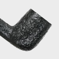 SLIGHT SECONDS Peterson Dracula X105 Sandblasted Ebony Nickel Mounted Fishtail Pipe (PE2168)
