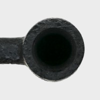 SLIGHT SECONDS Peterson Dracula X105 Sandblasted Ebony Nickel Mounted Fishtail Pipe (PE2168)